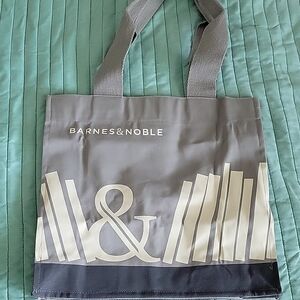 Barnes & Noble Gray Tote Bag